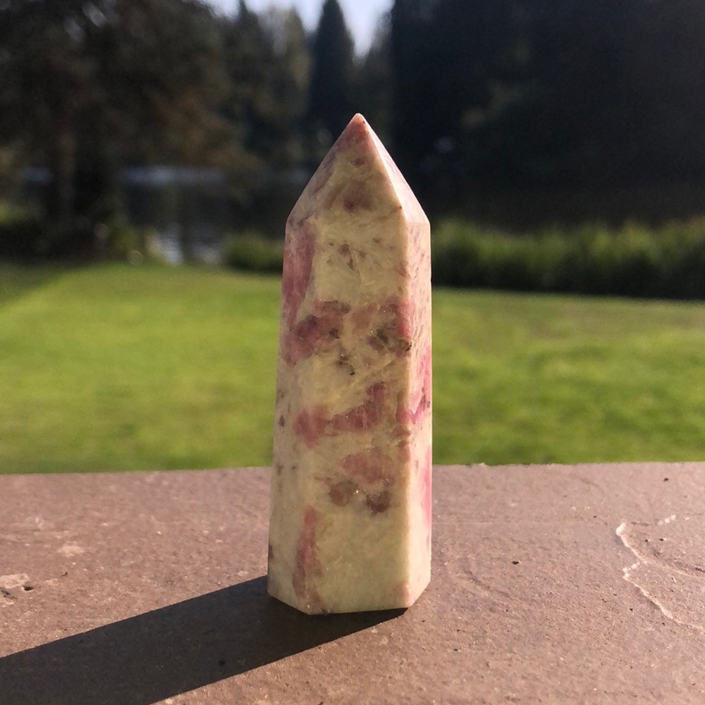Pink Tourmaline crystal tower